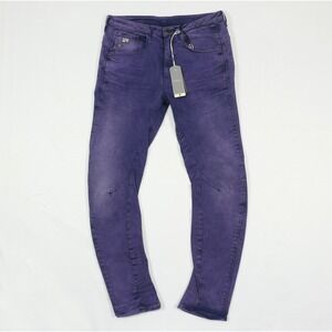 G-Star Premium Raw Denim Arc 3D Tapered Purple Jeans 30 x 28 (Actual) Italy Made